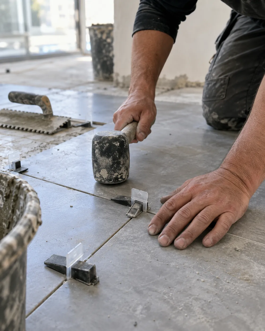 Profesional trabajando en detalle